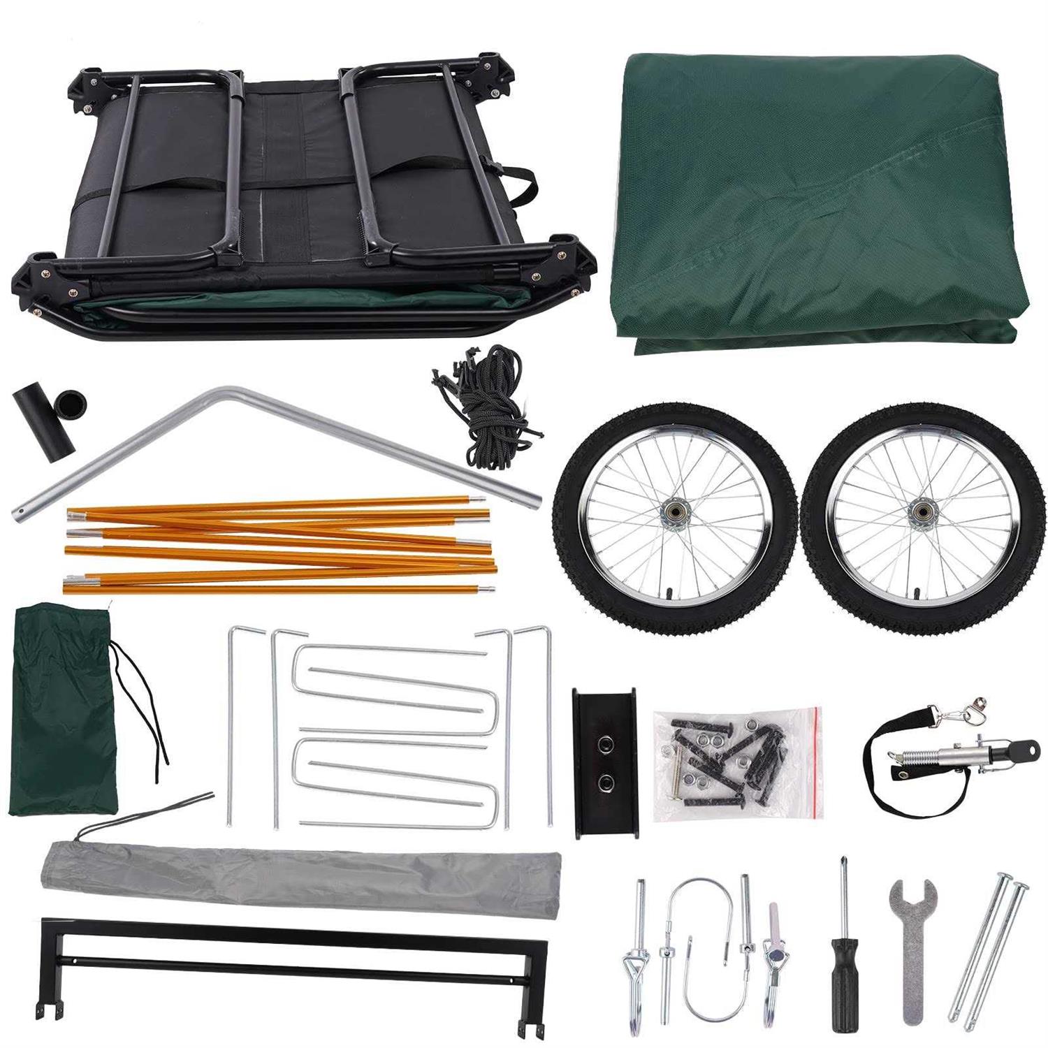 jagahaha The Ultimate Folding E-Bike Trailer Tent for Off-The-Ground ...