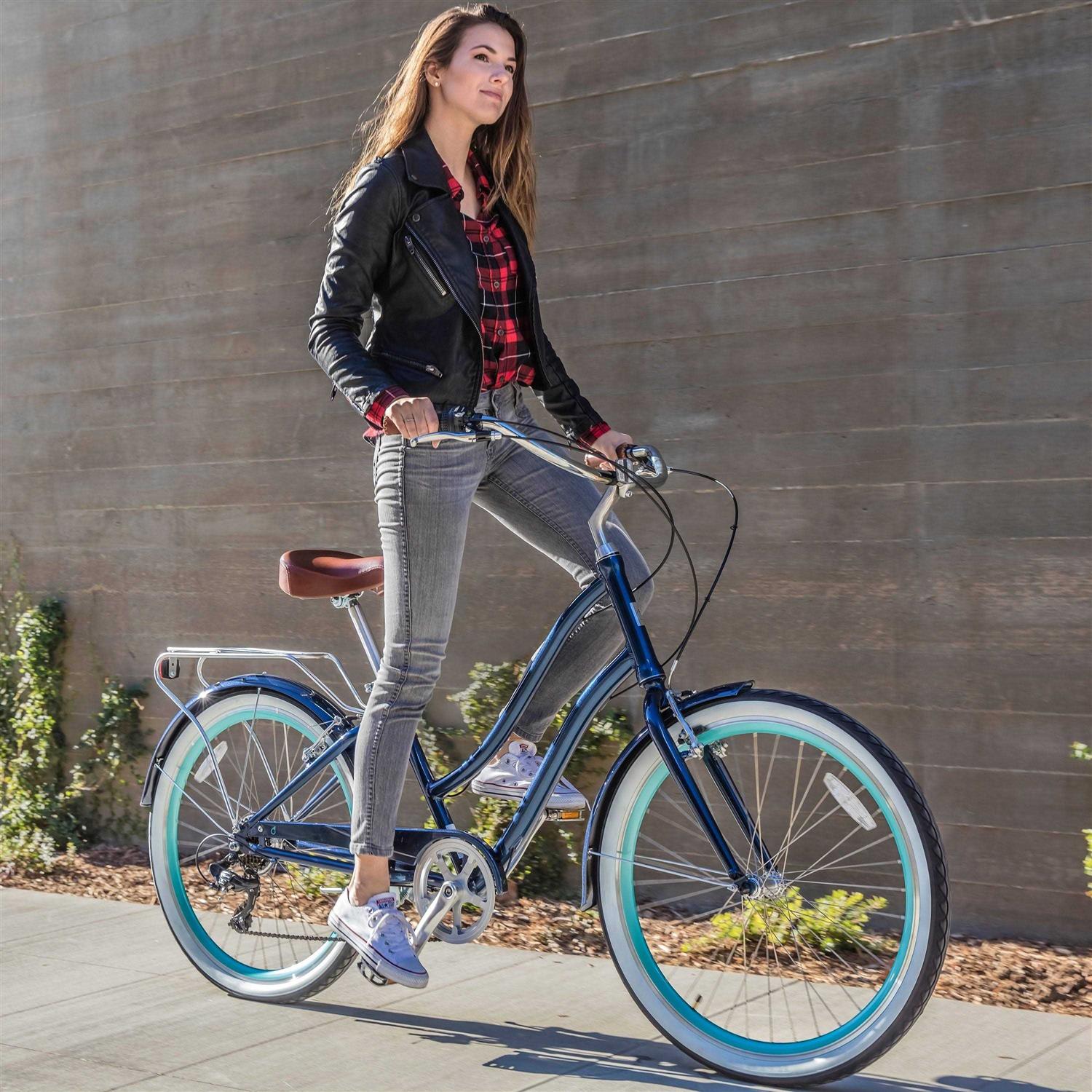 Sixthreezero Evryjourney Women's 3-speed Step-through Hybrid Cruiser 