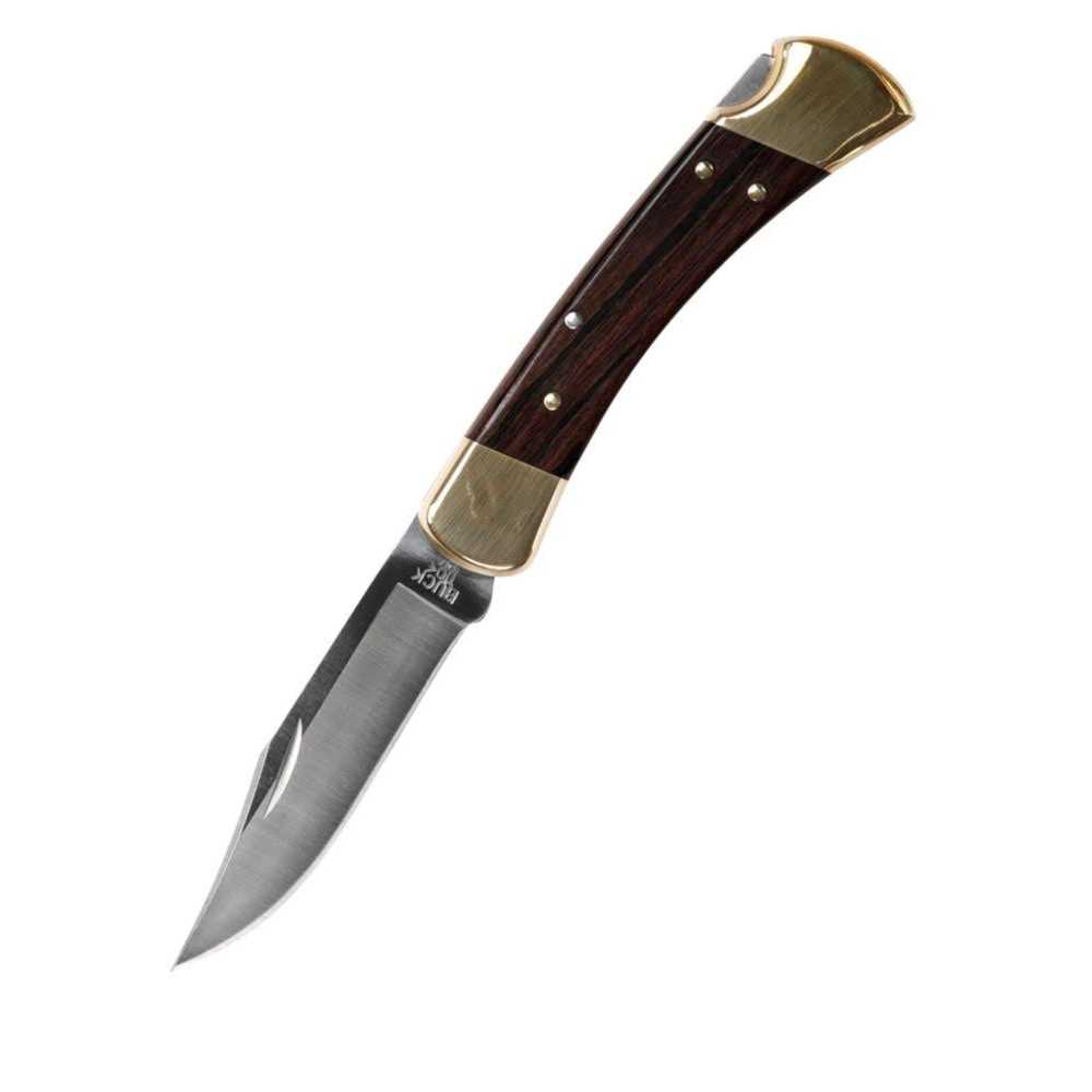 Buck 110 Folding Hunter Knife with Ebony Handle - Sports Supplies ...